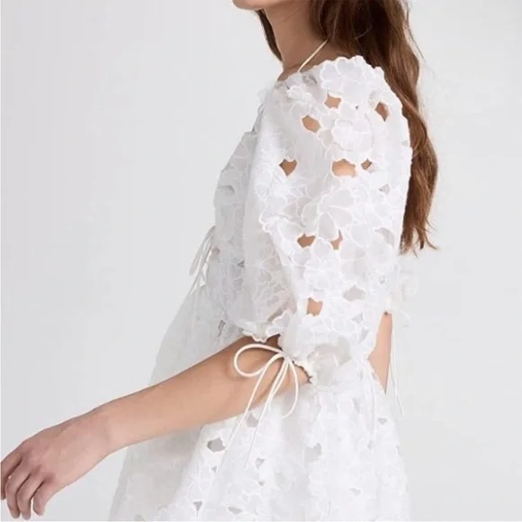 For Love and Lemons White Mini Lace Dress - Picture 4 of 9